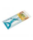 Faibo Pack de Reglas Escolares Irrompibles - Incluye Regla de 30cm, Escuadra de 25cm, Cartabon de 25cm y Semicirculo de 10cm - P