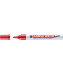 Edding 8300 Rotulador Permanente Industrial - Punta Redonda 1.5-3mm - Tinta Resistente al Desgaste, Roce y Luz - Color Rojo