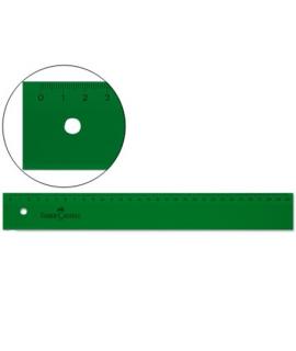Faber-Castell Regla Tecnica Recta 30cm - Color Verde Transparente