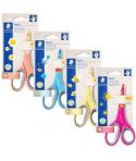 Staedtler Noris 965 Tijera Escolar 14cm - Agarre Ergonomico Suave - Cuchillas Romas - Colores Surtidos