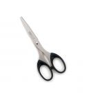 Rapesco Essential Tijeras de Acero Inoxidable 16cm - Mangos Ergonomicos - Aptas para Diestros y Zurdos - Color Negro