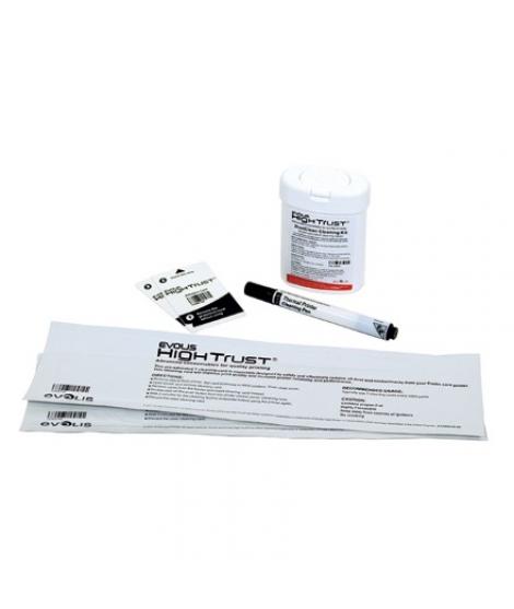 Evolis Kit de Limpieza Avanzado (2 Tarjetas T, 2 Tarjetas Adhesivas, 1 Boligrafo y 60 Toallitas)