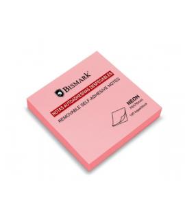 Bismark Bloc de 100 Notas Adhesivas 76x76mm - Color Rosa Neon