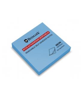 Bismark Bloc de 100 Notas Adhesivas 76x76mm - Color Azul Neon