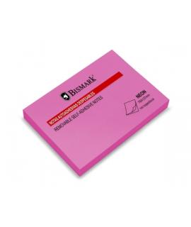 Bismark Bloc de 100 Notas Adhesivas 76x127mm - Color Magenta Neon