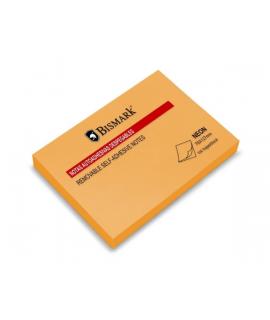 Bismark Bloc de 100 Notas Adhesivas 76x127mm - Color Naranja Neon