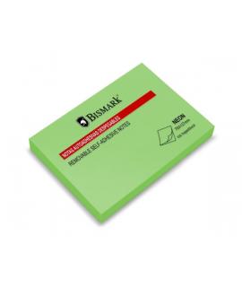 Bismark Bloc de 100 Notas Adhesivas 76x127mm - Color Verde Neon