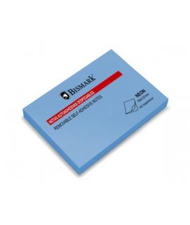 Bismark Bloc de 100 Notas Adhesivas 76x127mm - Color Azul Neon