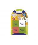Bismark Kids Pack de 4 Gomas Cuadradas 2.8x2.8cm - Colores Surtidos
