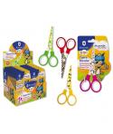 Bismark Kids Deco Tijera Escolar 13cm - Acero de Aleacion Extra - Hojas Decoradas - Mangos en Plastico - Punta Roma - 4 Diseños 