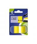 Bismark Dispensador con 50 Marcadores Reposicionables 44 x 25mm - Para Marcar, Señalar o Destacar Informacion - Color Amarillo
