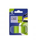Bismark Dispensador con 50 Marcadores Reposicionables 44 x 25mm - Para Marcar, Señalar o Destacar Informacion - Color Verde