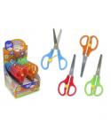 Bismark Bat Tijera Escolar 13cm con Freno - Mangos en Plastico - Punta Roma - 4 Colores Surtidos