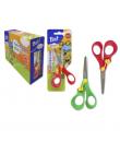 Bismark Bat Tijera Escolar 13cm con Freno Quality - Mangos en Plastico - Punta Roma - 2 Colores Surtidos