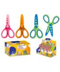 Bismark Kids Plastica Tijera Escolar de Plastico - Decoradas con Motivos del Mar - Punta Roma - 3 Diseños Surtidos