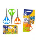 Bismark Kids Cut-Cut Tijera Escolar - Mangos en Plastico - Punta Roma - Colores Surtidos