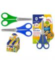 Bismark Kids Tijera Escolar para Zurdos - Mangos en Plastico - Punta Roma - Colores Azul y Verde