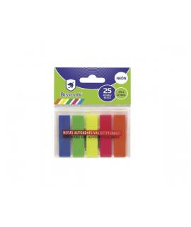 Bismark Pack de 125 Indices Adhesivos 45mm x 12mm - Colores Neon Surtidos