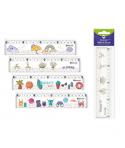 Bismark Regla 20cm con Bolitas de Colores en su Interior - Fabricada en Plastico - Ideal para Colegio - 4 Diseños Diferentes