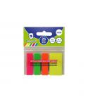Bismark Pack de 100 Indices Adhesivos 3x 45mm x 12mm y 1x 45mm x 24mm - Colores Neon Surtidos