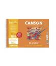 Canson Basik Bloc de Dibujo Espiral 20 Hojas A4+ 130g - Con Recuadro - Medidas 23x32.5cm - Color Blanco