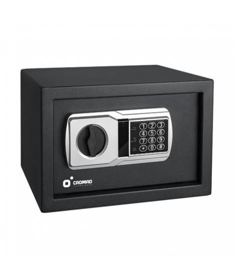 Cromad Caja Fuerte Electronica - Alto Nivel de Seguridad - De 3 a 8 Digitos - Bisagras Ocultas - Incluye Llave de Emergencia - 2