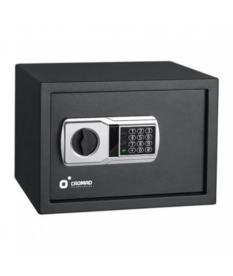 Cromad Caja Fuerte Electronica - Alto Nivel de Seguridad - De 3 a 8 Digitos - Bisagras Ocultas - Incluye Llave de Emergencia - 2