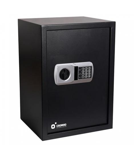 Cromad Caja Fuerte Electronica - Alto Nivel de Seguridad - De 3 a 8 Digitos - Bisagras Ocultas - Incluye Llave de Emergencia - 5