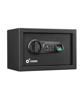 Cromad Caja Fuerte Electronica - Alto Nivel de Seguridad - De 4 a 8 Digitos - Huella Dactilar - Bisagras Ocultas - Incluye Llave