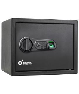 Cromad Caja Fuerte Electronica - Alto Nivel de Seguridad - De 4 a 8 Digitos - Huella Dactilar - Bisagras Ocultas - Incluye Llave
