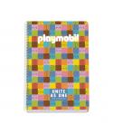 Dohe Playmobil Unite As One Cuaderno Espiral Folio 80 Hojas Cuadricula 4mm con Margen - Tapa Rigida Impresa a todo Color y Plast