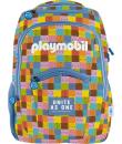 Dohe Playmobil Unite As One Mochila Escolar - Compartimento Principal con Bolsillo Acolchado - Bolsillos Laterales para Bebidas 