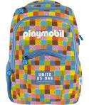 Dohe Playmobil Unite As One Mochila Escolar - Compartimento Principal con Bolsillo Acolchado - Bolsillos Laterales para Bebidas 