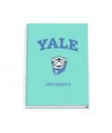 Dohe Yale Dog Cuaderno Espiral A4 100 Hojas Microperforadas Cuadricula 5mm - Tapa Dura Carton Forrado - Bandas de Color