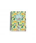 Dohe WWF Tropic Cuaderno Espiral A5 100 Hojas Cuadricula 5mm - Tapa Dura Impresa a todo Color y Plastificada en Brillo - Bandas 