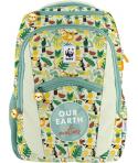 Dohe WWF Tropic Mochila Escolar - Compartimento Principal con Bolsillo Acolchado - Bolsillos Laterales para Bebidas - Espalda Ac