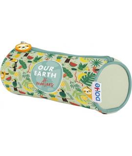 Dohe WWF Tropic Portatodo Simple Redondo - Cierre con Cremallera y Tirador de Goma