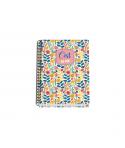 Dohe C`est la Vie Cuaderno Espiral A5 100 Hojas Cuadricula 5mm - Tapa Dura Impresa a todo Color y Plastificada en Brillo - Banda