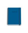 Dohe Colour Vives Cuaderno Espiral A5 100 Hojas Cuadricula 5mm - Tapa Dura Impresa a todo Color y Plastificada en Brillo - Banda