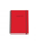Dohe Colour Vives Cuaderno Espiral A5 100 Hojas Cuadricula 5mm - Tapa Dura Impresa a todo Color y Plastificada en Brillo - Banda