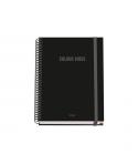 Dohe Colour Vives Cuaderno Espiral A5 100 Hojas Cuadricula 5mm - Tapa Dura Impresa a todo Color y Plastificada en Brillo - Banda
