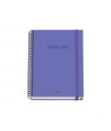 Dohe Colour Vives Cuaderno Espiral A5 100 Hojas Cuadricula 5mm - Tapa Dura Impresa a todo Color y Plastificada en Brillo - Banda