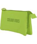 Dohe Colour Vibes Portatodo Triple - Cierre Doble con Cremallera y Tirador de Goma - Color Verde Lima