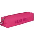 Dohe Colour Vibes Portatodo Cuadrado - Cierre con Cremallera y Tirador de Goma - Color Rosa