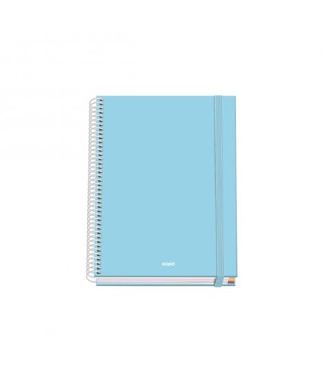Dohe Serenity Cuaderno Espiral A5 100 Hojas Cuadricula 5mm - Tapa Dura Impresa a todo Color y Plastificada en Brillo - Bandas de