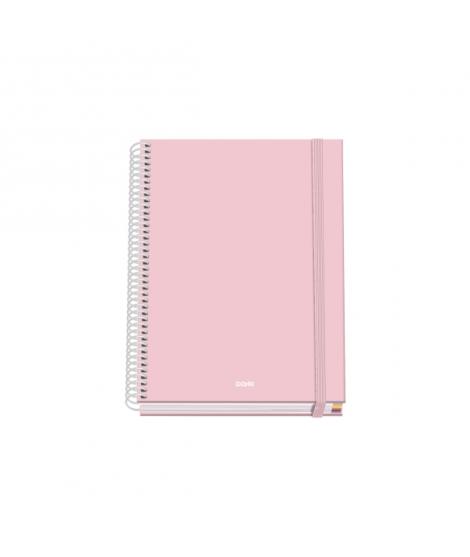 Dohe Serenity Cuaderno Espiral A5 100 Hojas Cuadricula 5mm - Tapa Dura Impresa a todo Color y Plastificada en Brillo - Bandas de
