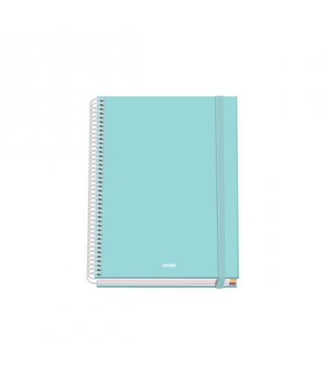 Dohe Serenity Cuaderno Espiral A5 100 Hojas Cuadricula 5mm - Tapa Dura Impresa a todo Color y Plastificada en Brillo - Bandas de
