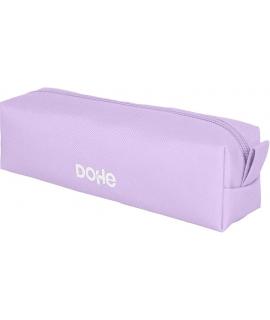 Dohe Serenity Portatodo Cuadrado - Cierre con Cremallera y Tirador de Goma - Color Morado