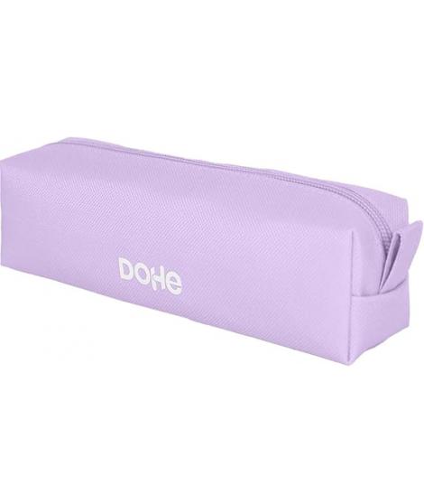 Dohe Serenity Portatodo Cuadrado - Cierre con Cremallera y Tirador de Goma - Color Morado