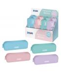Dohe Serenity Expositor con 8 Portatodos Simples de Silicona - Cierre con Cremallera y Tirador de Goma - Colores Surtidos